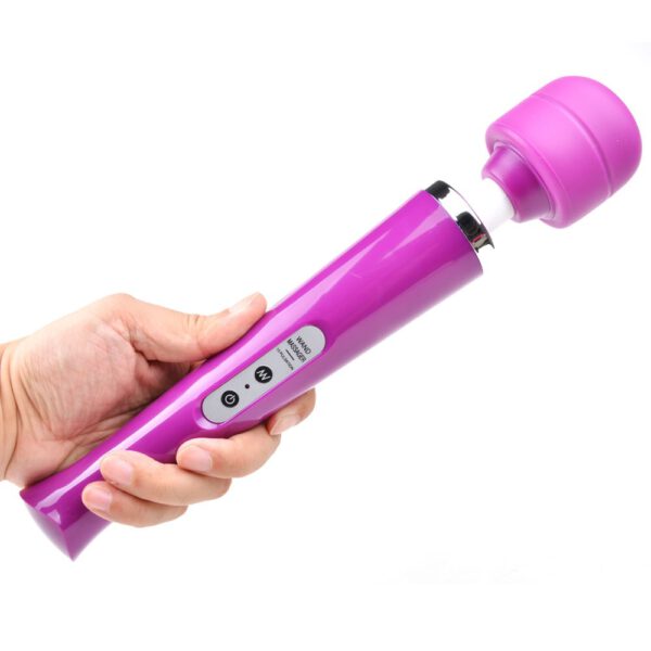 Oplaadbare paarse magic wand vibrator