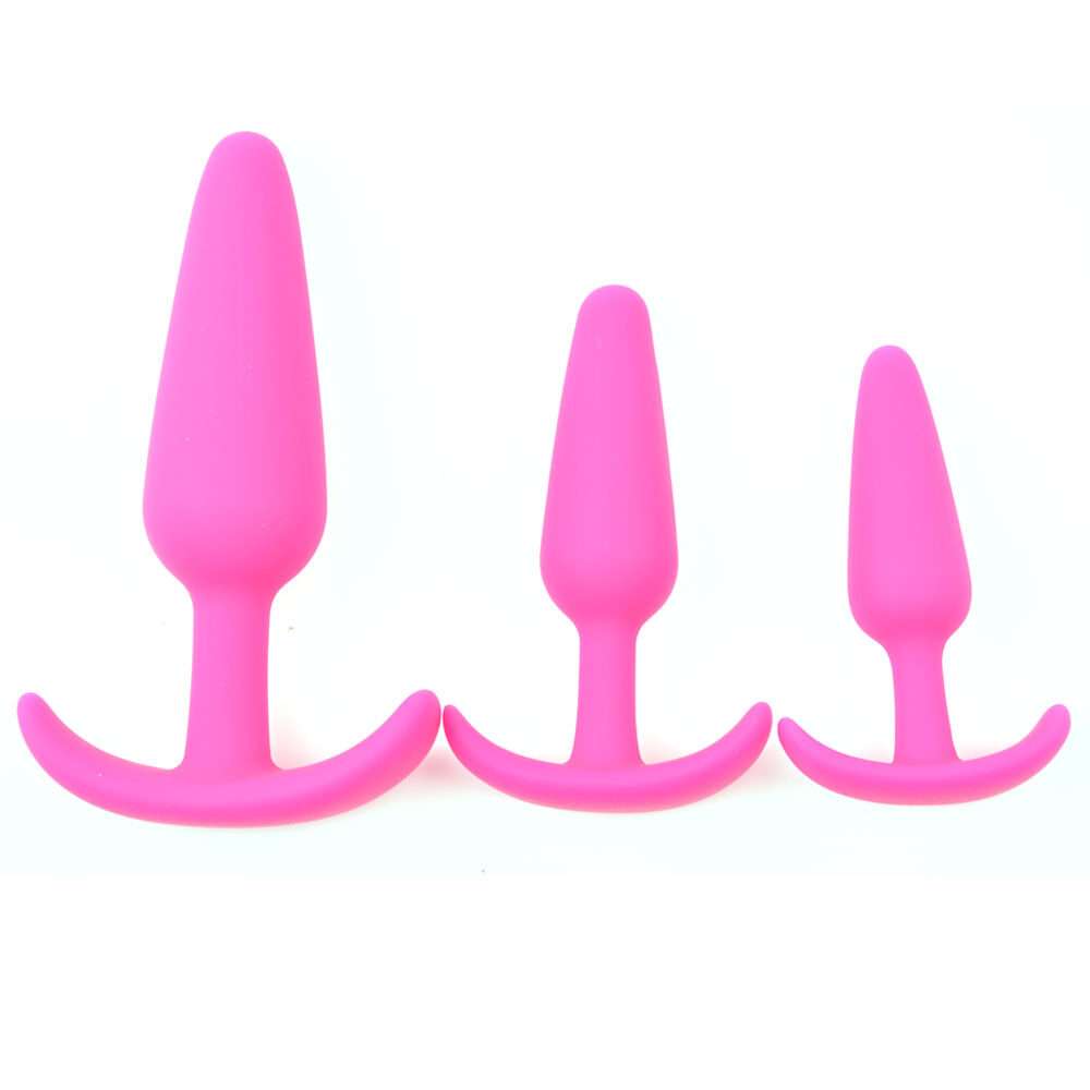 Buttplug set van 3 (roze)